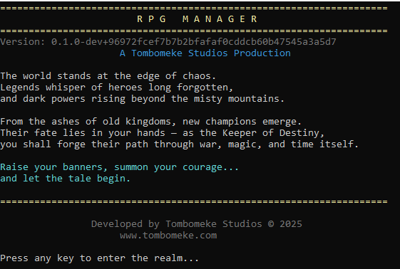 RPG Manager